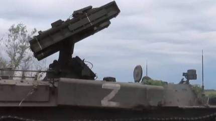 Минобороны показало кадры уничтожения украинского беспилотника расчётом ЗРК «Стрела-10» ВДВ