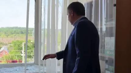 Противник нанёс удар по зданию суда в Белгороде  во время нахождения там губернатора Гладкова