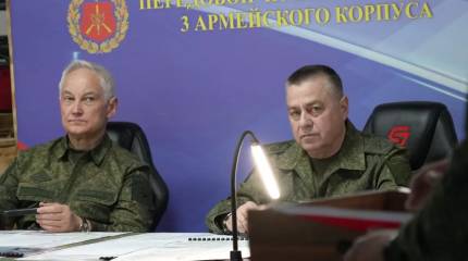 Белоусов на передовой ознакомился с автономной платформой для доставки БПЛА