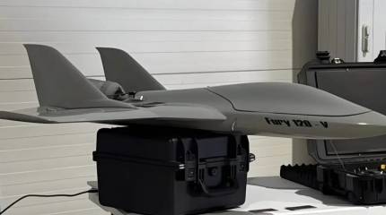 Разгоняется как болид «Формулы-1»: показан дрон Fury 120 для борьбы с «Геранями»