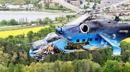 «В знак благодарности за службу»: в Чехии украсили уходящий в отставку вертолёт Ми-24