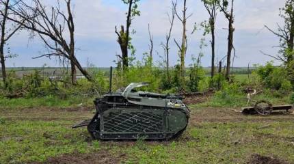 Российские военные захватили роботизированную платформу TheMIS, за которой охотились с 2022 года