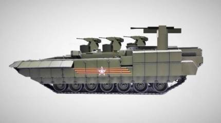 Боевая машина поддержки танков Т-18 на базе платформы «Армата»