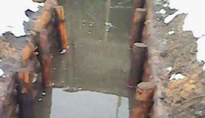 Окопы и блиндажи "Европейского вала" на Украине затопили вешние воды