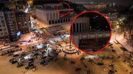 Журналисты британского BBC взяли интервью у майданного стрелка