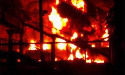 Взрыв и пожар на железнодорожной станции в Харьковской области