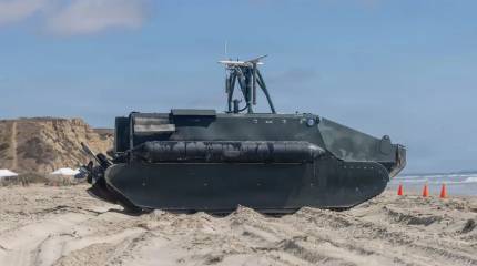 Морская пехота США испытывает новый безэкипажный аппарат-амфибию