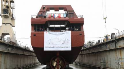 Первый серийный: В Санкт-Петербурге спустили на воду траулер-процессор проекта 170701