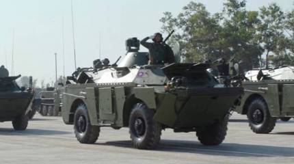 В Лаосе показали модернизированные БРДМ-2М