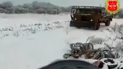 Дрон сжег ржавую 