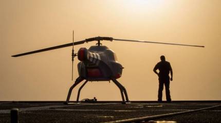 Тактический БПЛА V-200 первым в мире среди дронов такого типа совершил автономный взлёт и посадку на морскую платформу