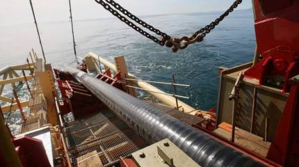 Газпром возобновил укладку второй нитки газопровода "Турецкий поток"