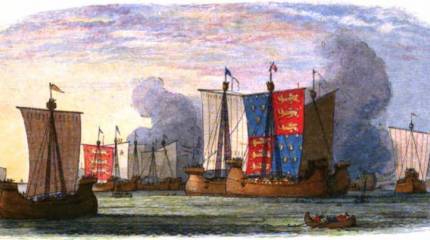 Рыцари и тактика Столетней войны: битвы на море