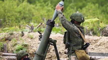Минобороны РФ показало боевую работу миномётного расчёта ВДВ в зоне спецоперации