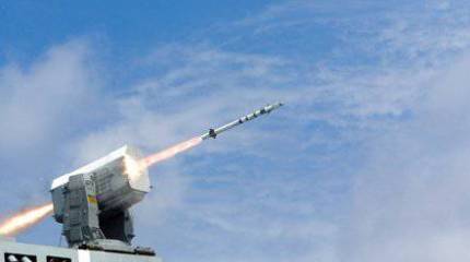 ВМС США провели пуск управляемой ракеты "Грифин-В" с корабельной пусковой установки RAM