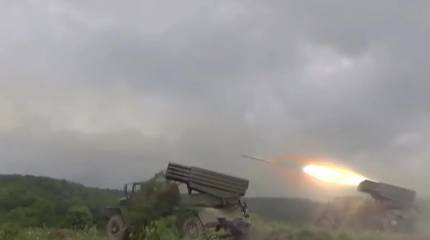 Опубликованы кадры разгрома колонны ВСУ из 10 квадроциклов, выдвинувшейся в направлении Курской области