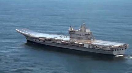Сильная килевая качка может помешать авиакрылу нового индийского авианосца INS Vikrant