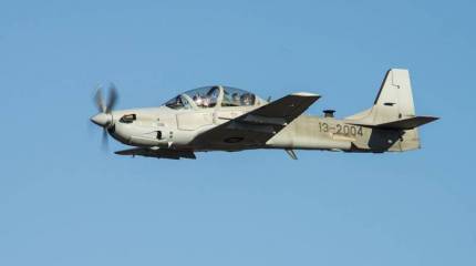 В Колумбии произошло столкновение двух военных самолётов A-27 Super Tucano