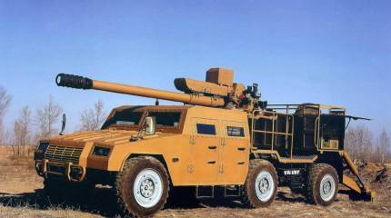 Китайская самоходная артиллерийская установка на базе внедорожника