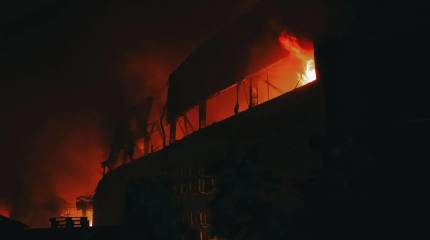 В ночь на 7 октября в Киеве поражены складские комплексы «Днепр-М»