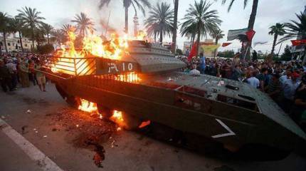 В Ливане сожгли танк «Меркава 4»