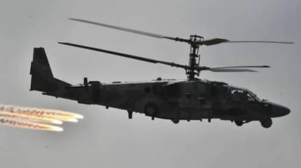 Военкоры: Вертолеты ВС РФ уничтожили несколько украинских бронемашин под Авдеевкой