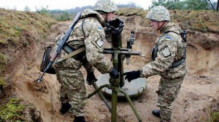 Украинские силовики погибли от взрыва миномёта при обстреле Горловки