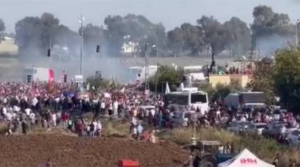 Протестующие против действий Израиля в Газе пытаются штурмовать американскую авиабазу «Инджирлик» в Турции