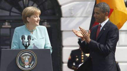 Обама и Меркель высказались за полное закрытие российско-украинской границы