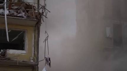 Украинская система ПВО при попытке перехвата российской ракеты вновь поразила многоквартирный дом