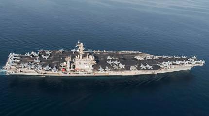 Второй за полтора месяца пожар на атомных авианосцах ВМС США