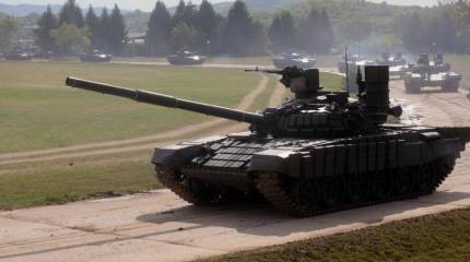 Новая партия танков Т-72МС «Белый орёл» и БРДМ-2 передана сербской армии