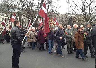 В Риге прошло шествие легионеров SS