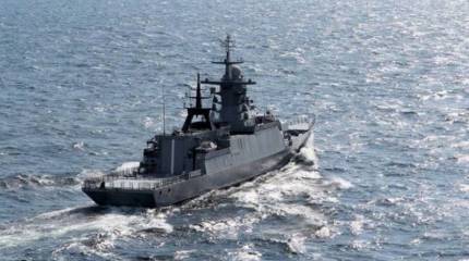 Корвет «Громкий» прибыл на военно-морскую базу ВМС НОАК в Циндао для участия в соревнованиях «Кубок моря»