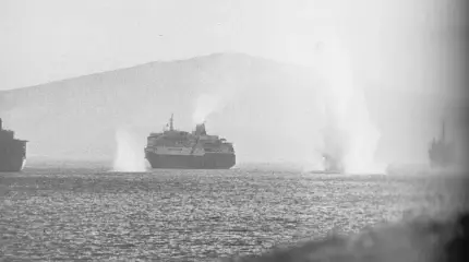 Минное траление в водах Фолклендских островов