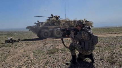 В ходе спецоперации в Алма-Ате в ночное время применялась бронетехника