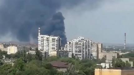 «В эту игру можно играть вдвоём»: появилось видео горящей нефтебазы в Одессе