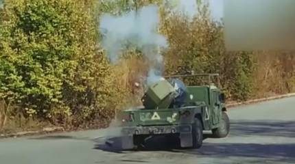 ВСУ показали дистанционное минирование с помощью бронеавтомобиля HMMWV