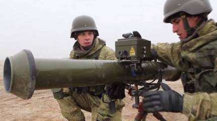 Российские расчеты уничтожили технику условных «боевиков» из китайских ПТРК PF-98