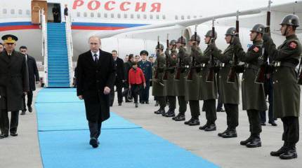 Владимир Путин прибыл с государственным визитом в Турцию