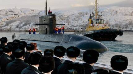 На Северный флот для продолжения испытаний прибыла ДЭПЛ "Санкт-Петербург"