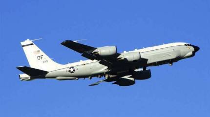 СМИ сообщили о перехвате российским истребителем Су-27 американского самолёта-разведчика RC-135W