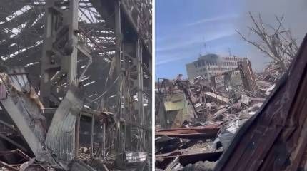 Вторичная детонация полностью уничтожила ангарный комплекс одного из предприятий Днепропетровска