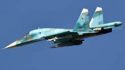 Появились кадры ударов ФАБами по занятым ВСУ домам в Новомихайловке юго-западнее Марьинки