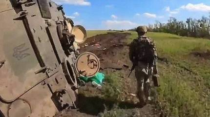 В сети распространяются кадры колонны подбитой техники ВСУ после очередной атаки на Запорожском направлении