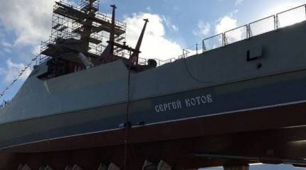 В Керчи спущен на воду четвёртый патрульный корабль проекта 22160