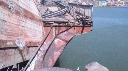 Появились фотографии моста в Одесской области, по которому был нанесён удар