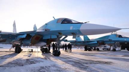 Новые фронтовые бомбардировщики Су-34 пополнили состав ВКС РФ