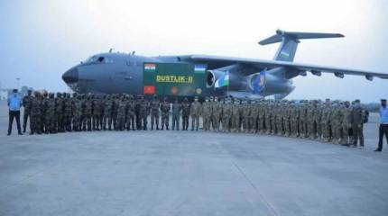 Индийские военные обучают коллег из Узбекистана использованию штурмовых винтовок Sig Sauer