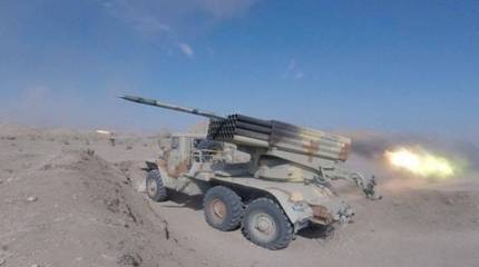 В Минобороны РФ показали боевую работу РСЗО «Град», разрушающей оборону ВСУ на правом берегу Днепра